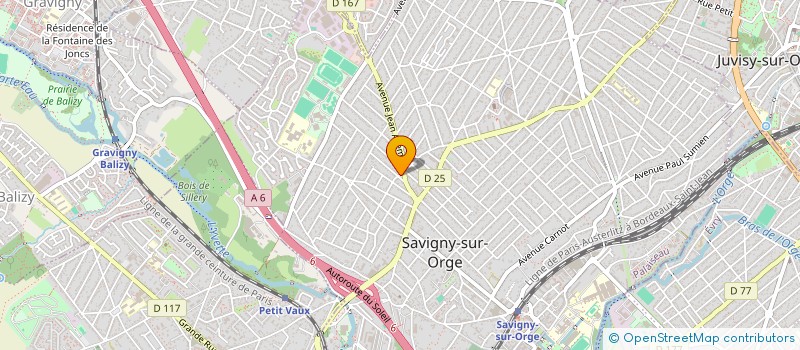 localisation de l'entreprise SCI ROUILLON 91 à SAVIGNY-SUR-ORGE