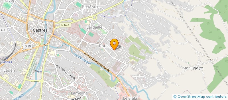 localisation de l'entreprise SCI ROULANDOU  CASTRES