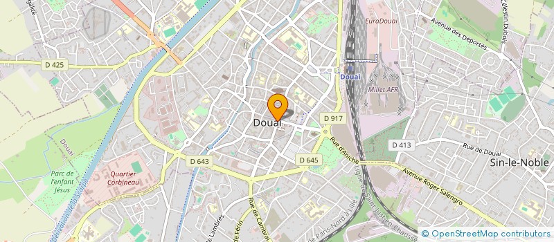localisation de l'entreprise SCI ROULEV à DOUAI
