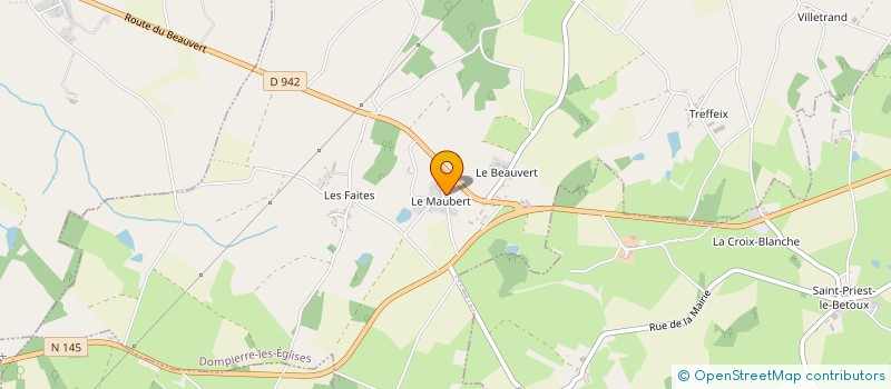 localisation de l'entreprise SCI ROULON  DOMPIERRE-LES-EGLISES