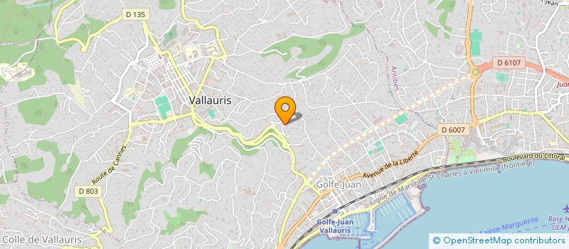 localisation de l'entreprise SCI ROUMA à VALLAURIS
