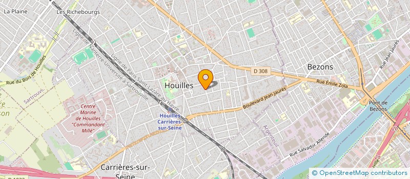 localisation de l'entreprise SCI ROUMAR 2  HOUILLES