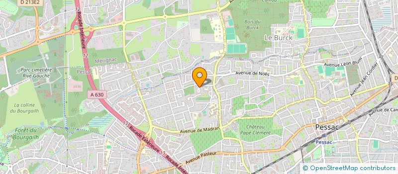 localisation de l'entreprise SCI ROUMEGOUX  PESSAC