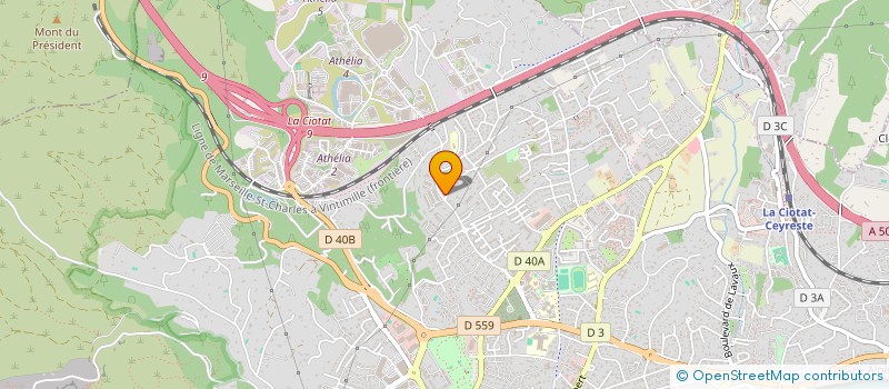 localisation de l'entreprise SCI ROUMET  LA CIOTAT