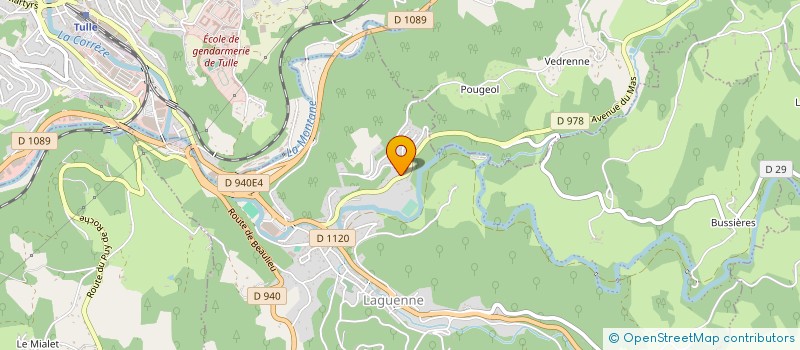 localisation de l'entreprise SCI ROUSSARIE à LAGUENNE-SUR-AVALOUZE