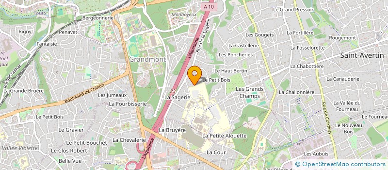 localisation de l'entreprise SCI ROUSSARIE-BARRAU-PRO  SAINT-AVERTIN