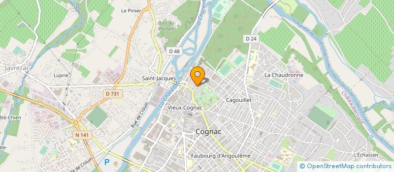 localisation de l'entreprise SCI ROUSSEAU à COGNAC