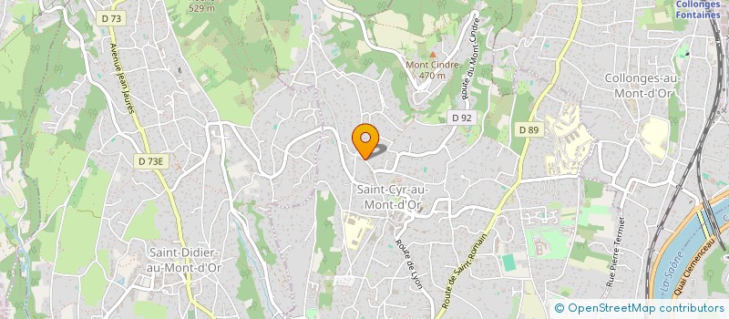 localisation de l'entreprise SCI ROUSSEAU  SAINT-CYR-AU-MONT-D'OR