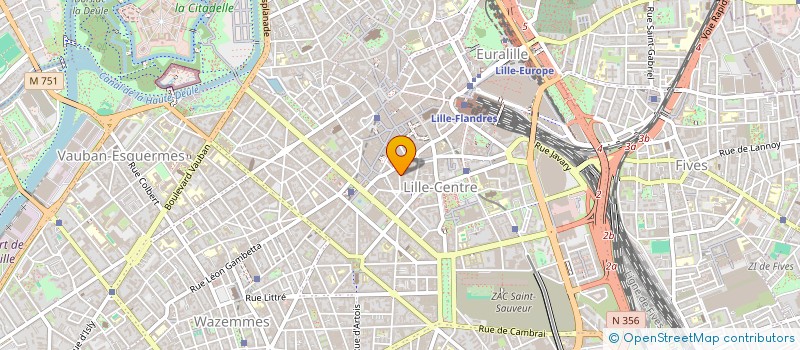 localisation de l'entreprise SCI ROUSSEAU à LILLE