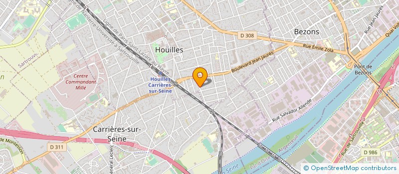 localisation de l'entreprise SCI ROUSSEAU  HOUILLES