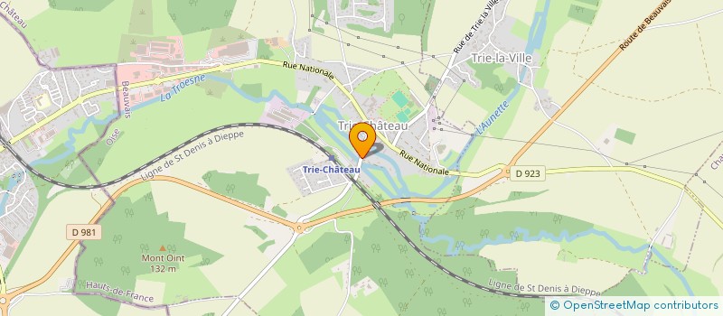 localisation de l'entreprise SCI ROUSSEAU  TRIE-CHATEAU