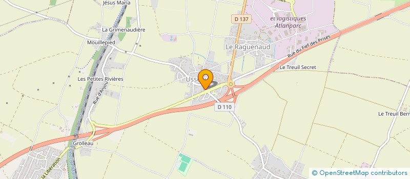 localisation de l'entreprise SCI ROUSSEAU  SAINTE-SOULLE