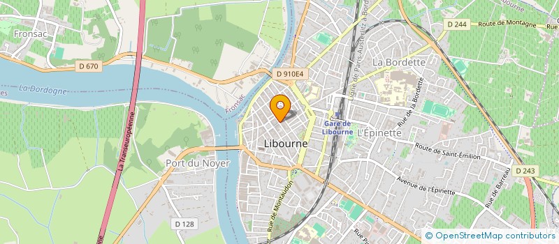 localisation de l'entreprise SCI ROUSSEAU GAMBETTA  LIBOURNE