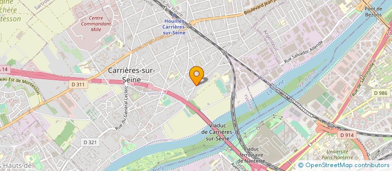 localisation de l'entreprise SCI ROUSSEAU GAMBETTA à CARRIERES-SUR-SEINE