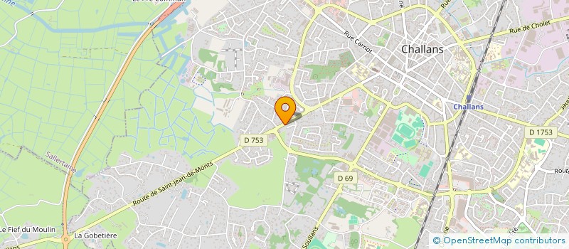 localisation de l'entreprise SCI ROUSSEAU-GUILLET à CHALLANS