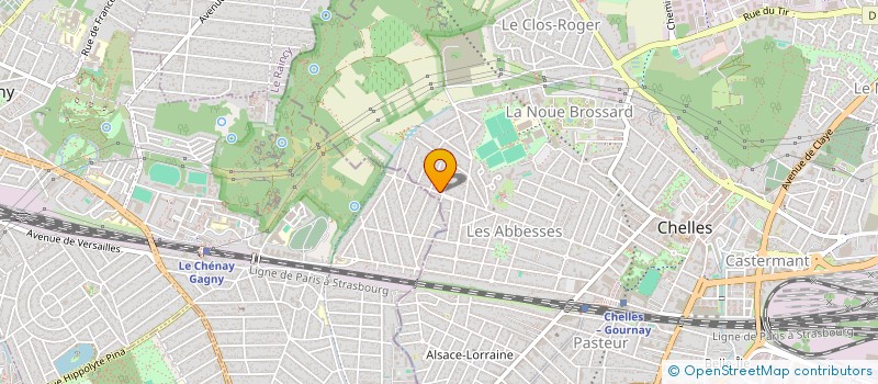 localisation de l'entreprise SCI ROUSSEAUX  CHELLES