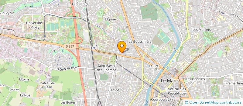 localisation de l'entreprise SCI ROUSSEL à LE MANS