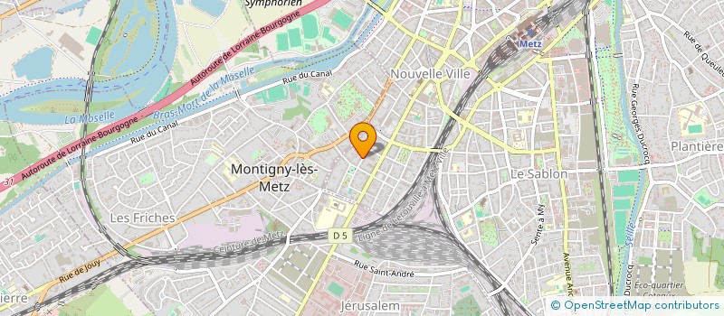 localisation de l'entreprise SCI ROUSSEL à METZ