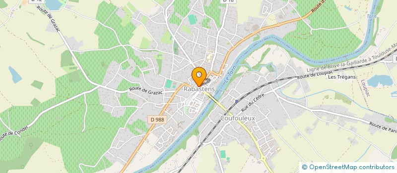 localisation de l'entreprise SCI ROUSSEL à RABASTENS