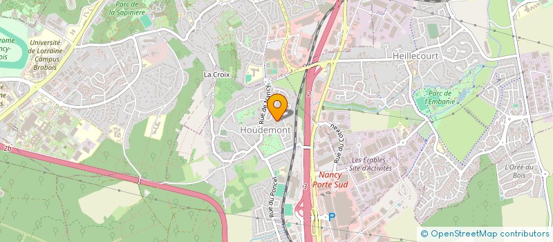 localisation de l'entreprise SCI ROUSSELOT  HOUDEMONT