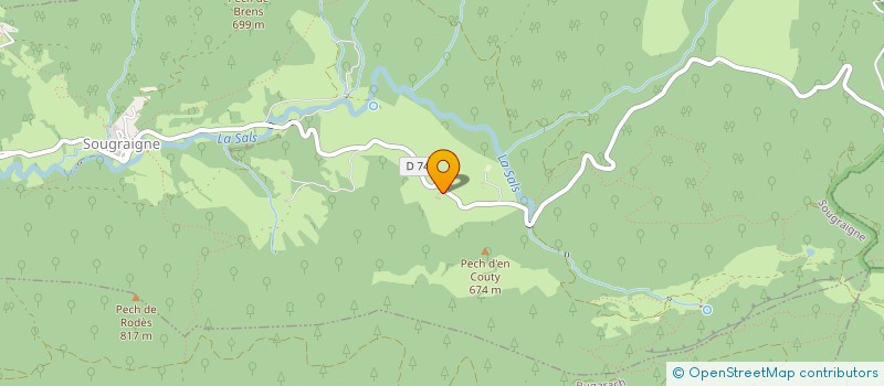 localisation de l'entreprise SCI ROUSSET  SOUGRAIGNE