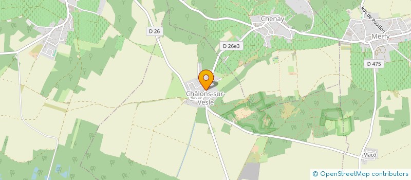 localisation de l'entreprise SCI ROUSSET  CHALONS-SUR-VESLE