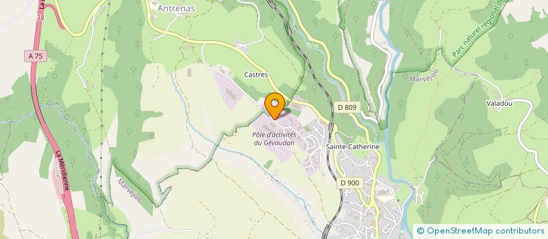 localisation de l'entreprise SCI ROUSSET-CAILLAT  MARVEJOLS