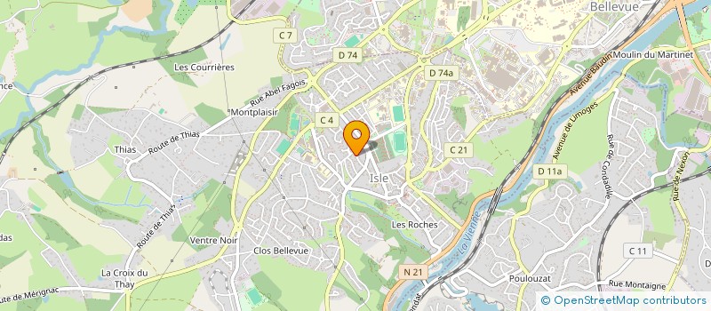 localisation de l'entreprise SCI ROUSSET S&O à ISLE