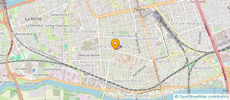 localisation de l'entreprise SCI ROUSSILLON  TOURS