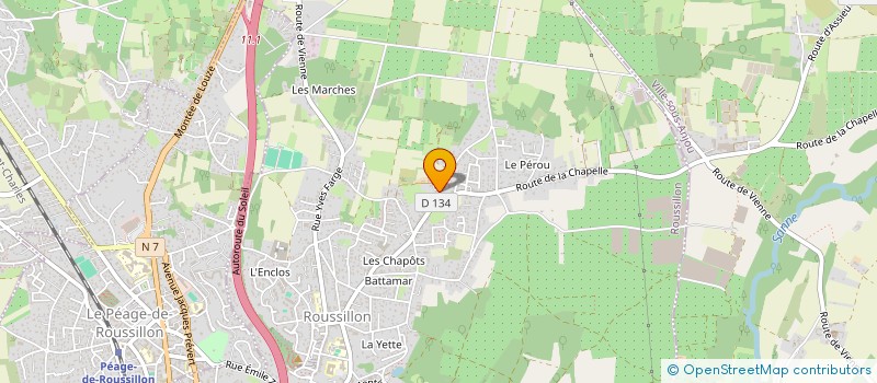 localisation de l'entreprise SCI ROUSSILLON à ROUSSILLON