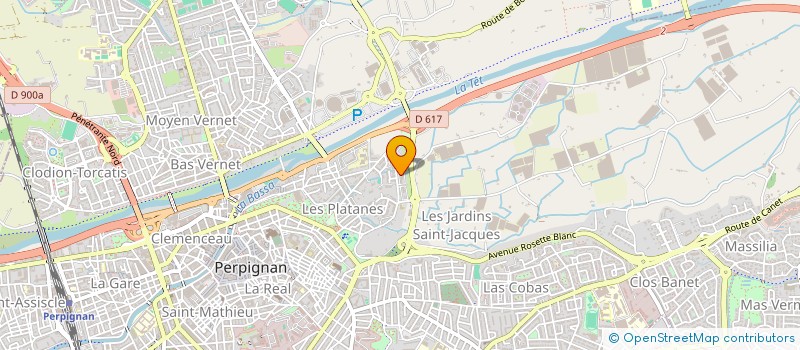 localisation de l'entreprise SCI ROUSSILLON  PERPIGNAN