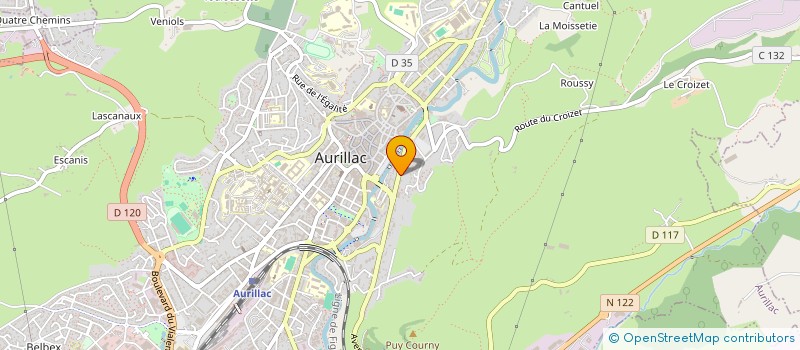 localisation de l'entreprise SCI ROUSTIT à AURILLAC