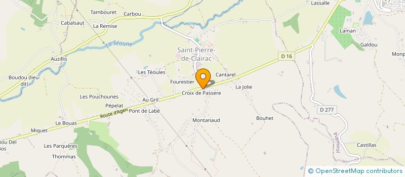 localisation de l'entreprise SCI ROUTA  SAINT-PIERRE-DE-CLAIRAC