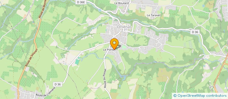 localisation de l'entreprise SCI ROUTE 66  ORLIENAS