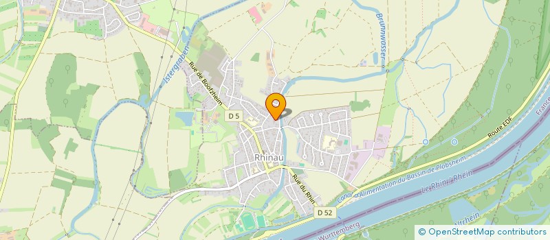 localisation de l'entreprise SCI ROUTE BOOFZHEIM RHINAU  RHINAU