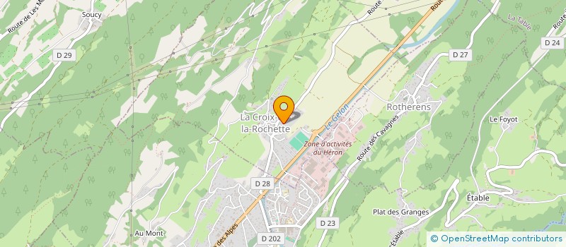 localisation de l'entreprise SCI ROUTE D'APREMONT  LA CROIX-DE-LA-ROCHETTE