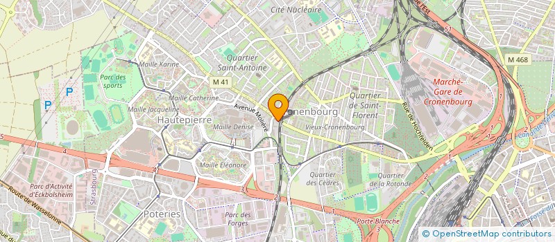 localisation de l'entreprise SCI ROUTE D'OBERHAUSBERGEN  STRASBOURG