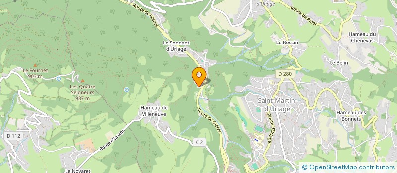 localisation de l'entreprise SCI ROUTE D'URIAGE  SAINT-MARTIN-D'URIAGE