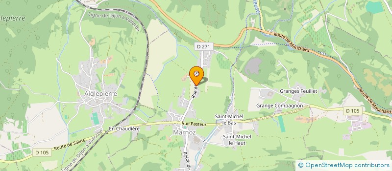 localisation de l'entreprise SCI ROUTE DE BARGE  MARNOZ