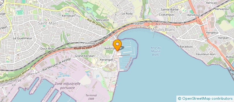 localisation de l'entreprise SCI ROUTE DE BENODET  BREST