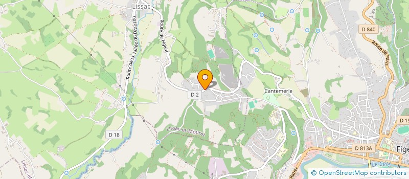 localisation de l'entreprise SCI ROUTE DE FIGEAC  CAPDENAC