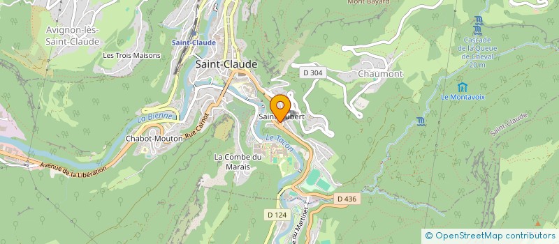 localisation de l'entreprise SCI ROUTE DE GENEVE  SAINT-CLAUDE