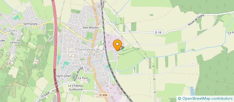 localisation de l'entreprise SCI ROUTE DE GIGNY  SENNECEY-LE-GRAND