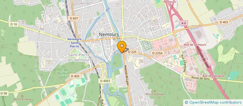 localisation de l'entreprise SCI ROUTE DE GLANDELLES  NEMOURS