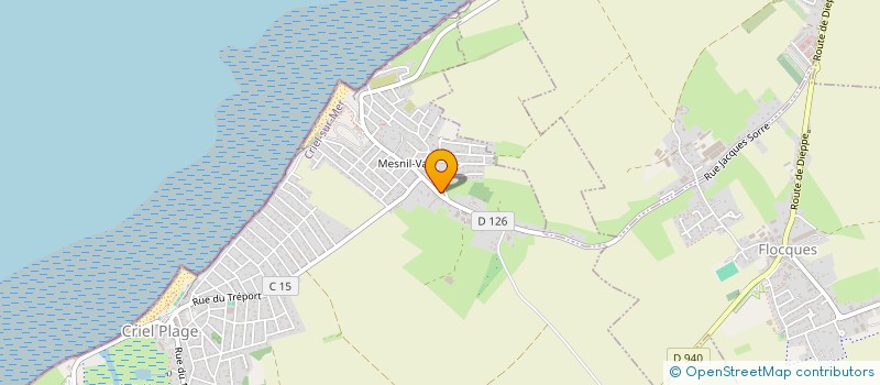 localisation de l'entreprise SCI ROUTE DE LA MER  CRIEL-SUR-MER