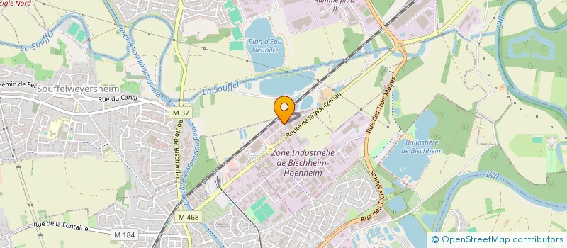 localisation de l'entreprise SCI ROUTE DE LA WANTZENAU  HNHEIM