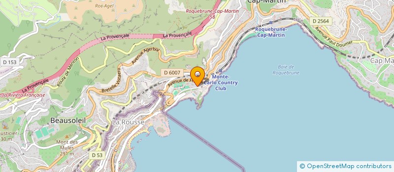 localisation de l'entreprise SCI ROUTE DE MONACO à ROQUEBRUNE CAP MARTIN