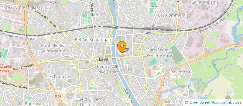 localisation de l'entreprise SCI ROUTE DE PARIS à LAVAL