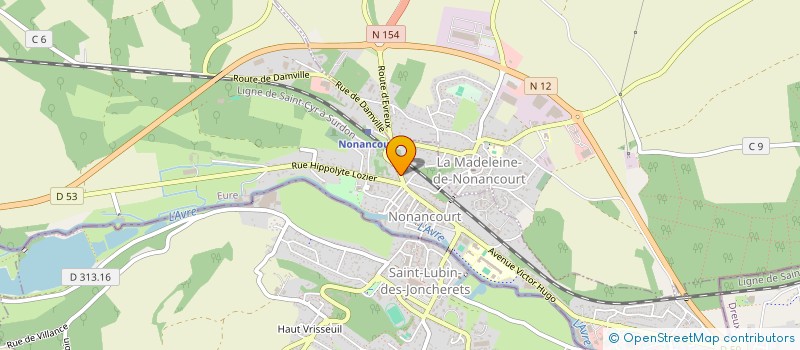 localisation de l'entreprise SCI ROUTE DE PARIS  NONANCOURT