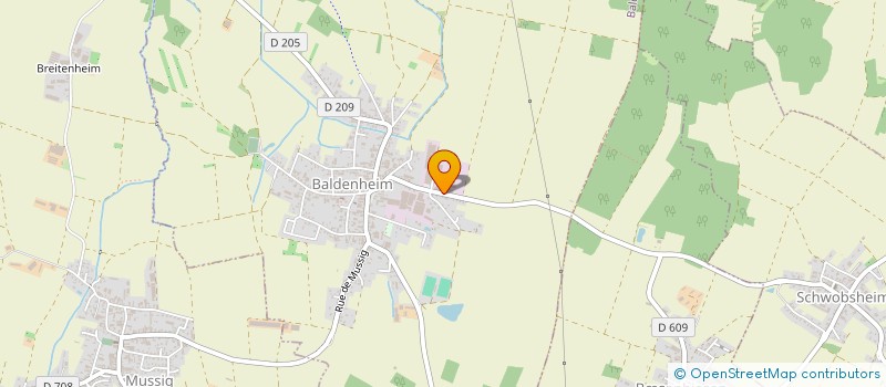 localisation de l'entreprise SCI ROUTE DE SCHWOBSHEIM  BALDENHEIM